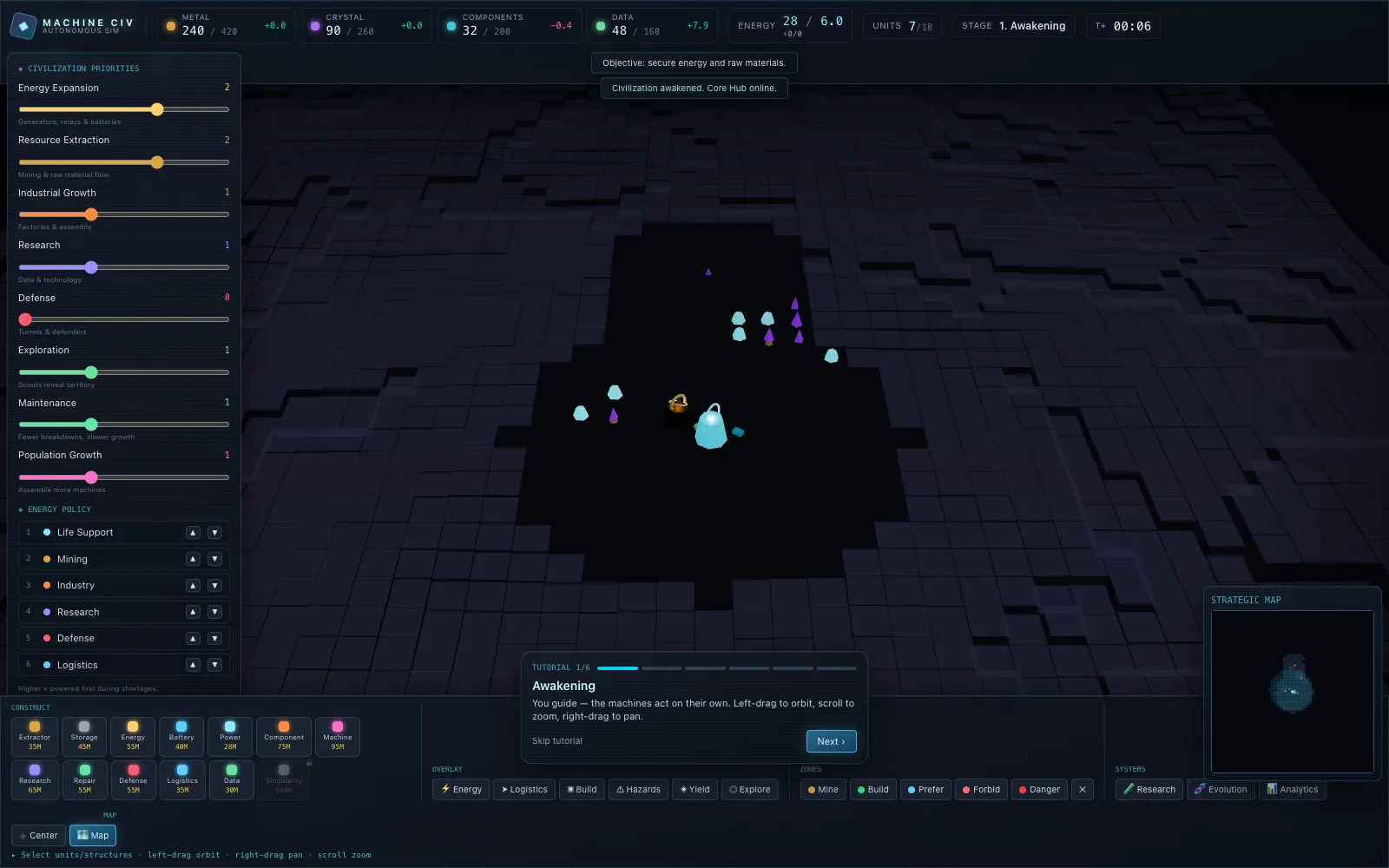 Screenshot: Machine Civilization