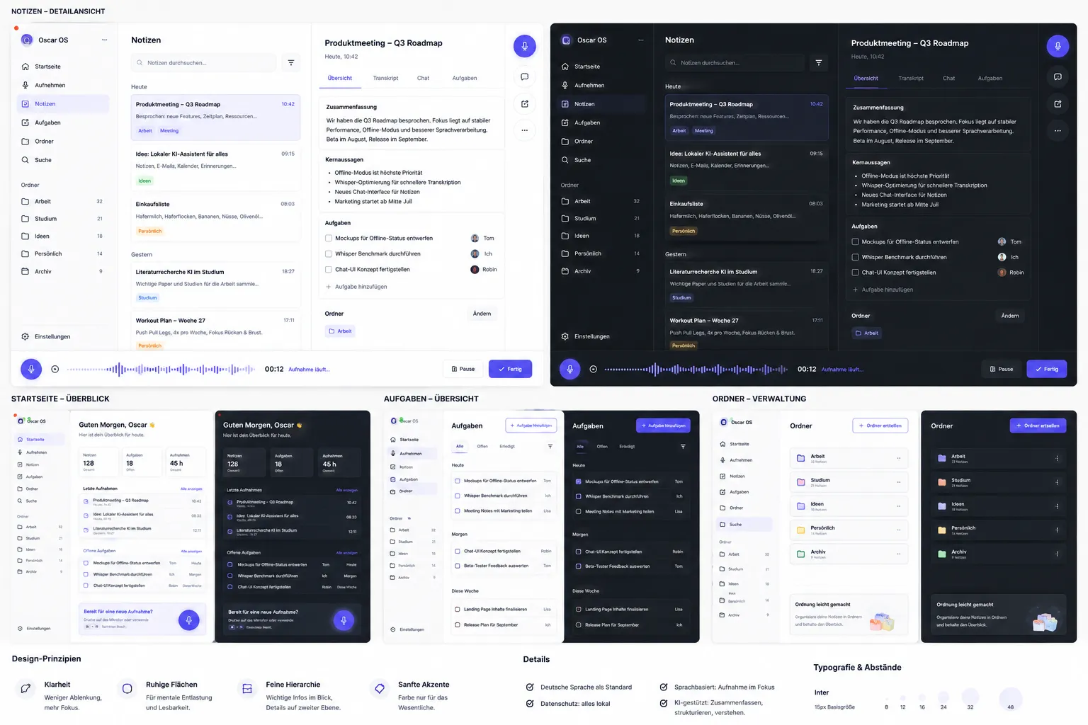 Screenshot: Oscar OS