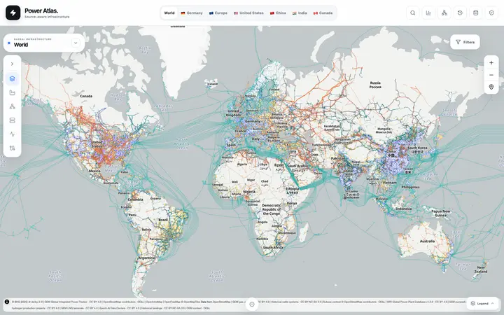Screenshot: Power Atlas