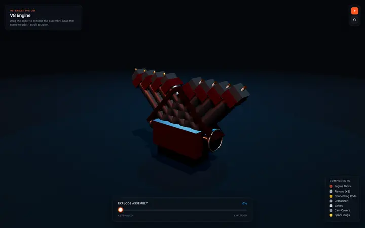 Screenshot: V8-Motor